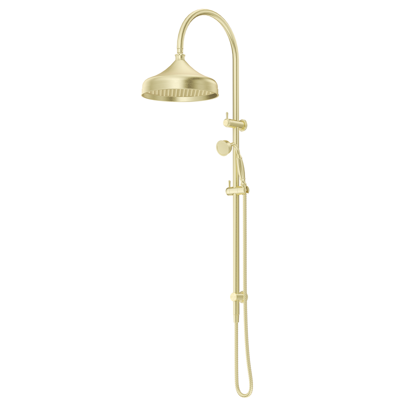 Mica French Gold Heritage Dual Shower Rail