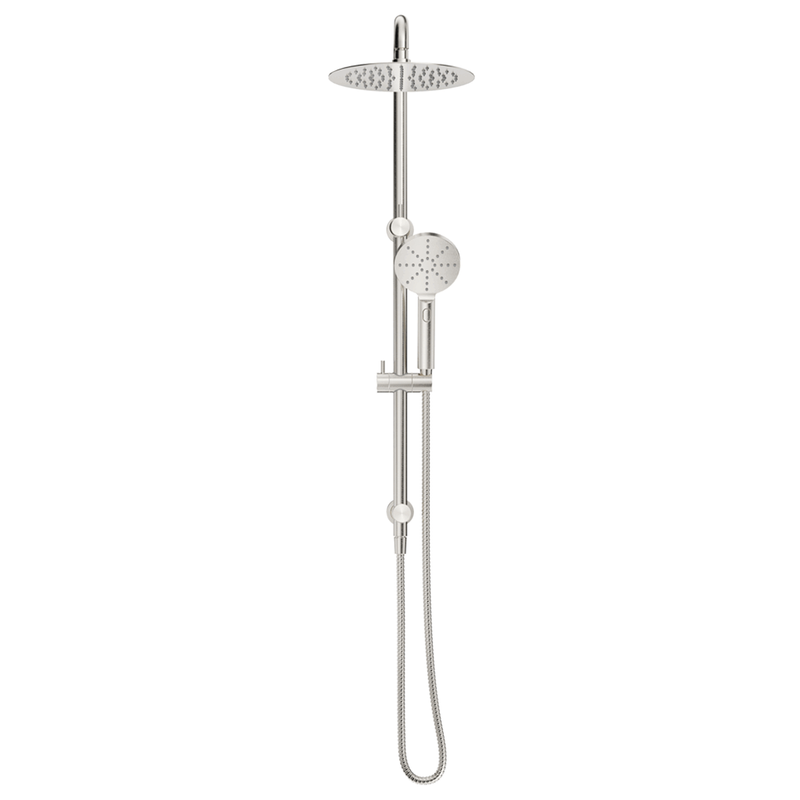 Mica Brushed Nickel Dual Shower Rail