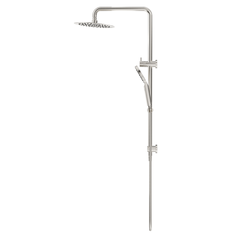 Mica Brushed Nickel Dual Shower Rail