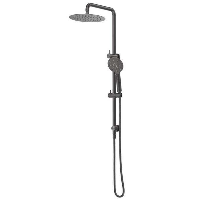 Mica Gun Metal Dual Shower Rail