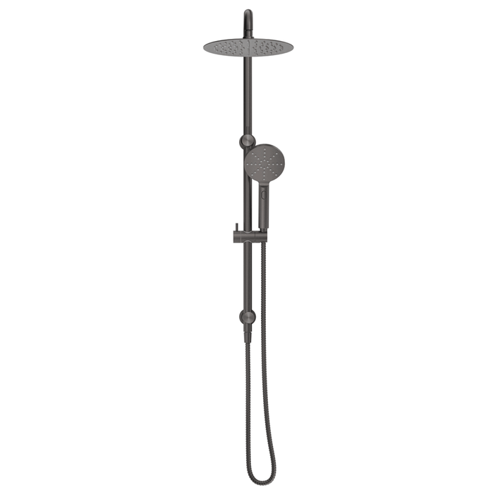 Mica Gun Metal Dual Shower Rail