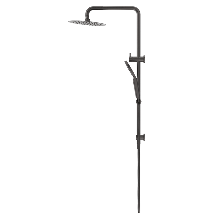 Mica Gun Metal Dual Shower Rail