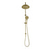 Mica French Gold Gooseneck Dual Shower Rail - Acqua Bathrooms