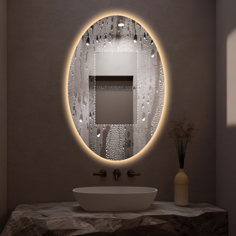 Eclipse Touchless 600 x 900 LED Mirror - Three Light Temperatures - Acqua Bathrooms