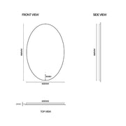 Eclipse Touchless 600 x 900 LED Mirror - Three Light Temperatures - Acqua Bathrooms