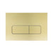 Geberit Compatible Soft Square Brushed Gold / Brass Button - Acqua Bathrooms