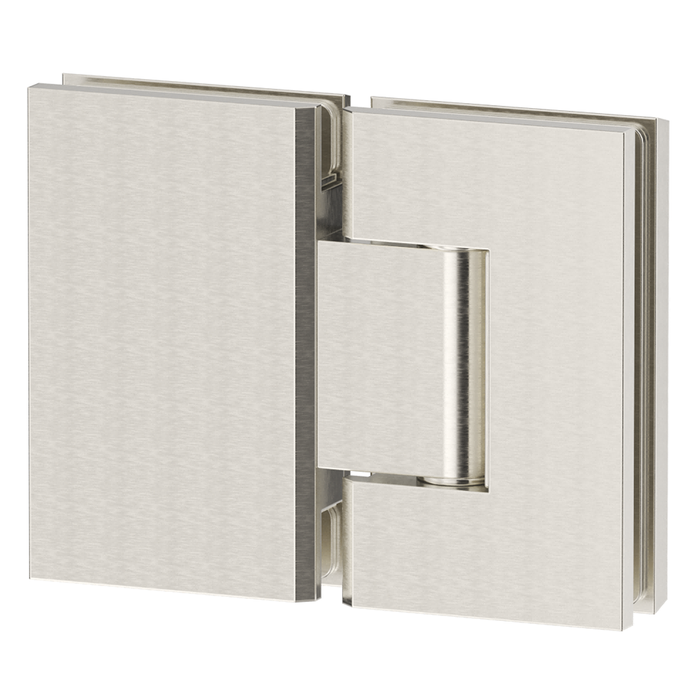 Brushed Nickel Shower Screen Hinge – Glass to Glass