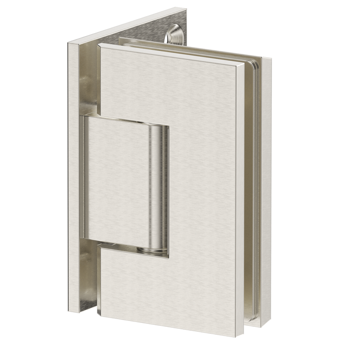 Brushed Nickel Shower Screen Hinge – Glass to Wall