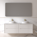Fiora 1500mm Matte White Fluted Wall Hung Vanity - Acqua Bathrooms