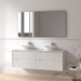 Fiora 1500mm Matte White Fluted Wall Hung Vanity - Acqua Bathrooms