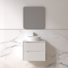 Fiora 600mm Matte White Fluted Wall Hung Vanity - Acqua Bathrooms