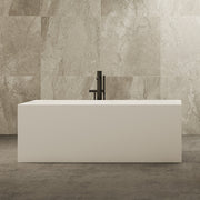 Forma 1500mm Matte White Multi Fit Back to Wall Designer Freestanding Bath - Acqua Bathrooms