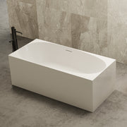 Forma 1500mm Matte White Multi Fit Back to Wall Designer Freestanding Bath - Acqua Bathrooms