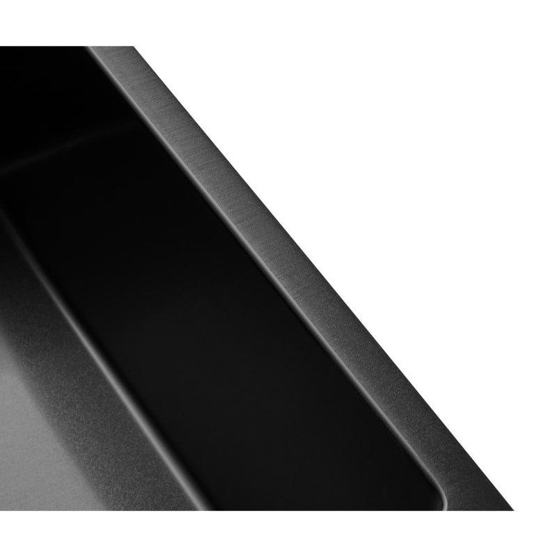 Brushed Gun Metal 760 x 450 x 220mm Nano Glazed Double Bowl Sink