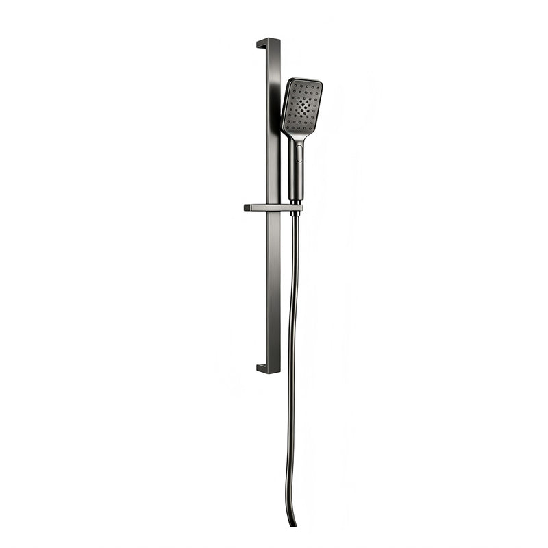 Glamour Gun Metal Shower Rail