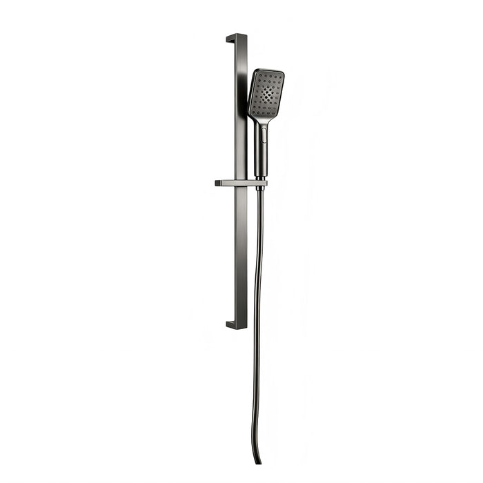 Glamour Gun Metal Shower Rail