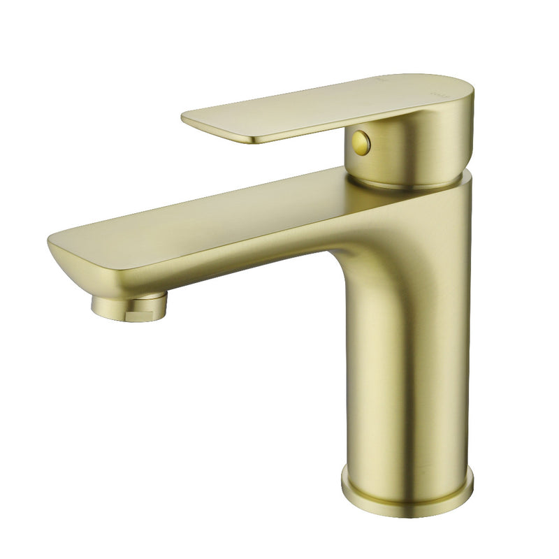 Glamour Brushed Gold Basin Mixer