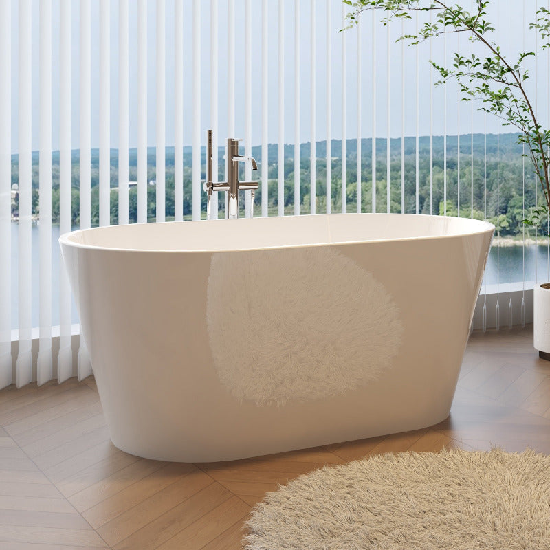 Aria 1400mm Oval Freestanding Bath Tub - Acqua Bathrooms