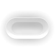 Aria 1600mm Oval Freestanding Bath Tub - Acqua Bathrooms