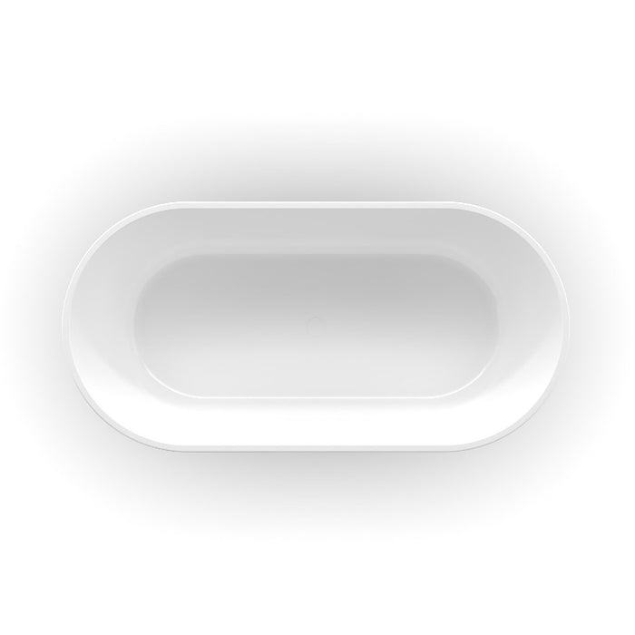 Aria 1600mm Oval Freestanding Bath Tub - Acqua Bathrooms