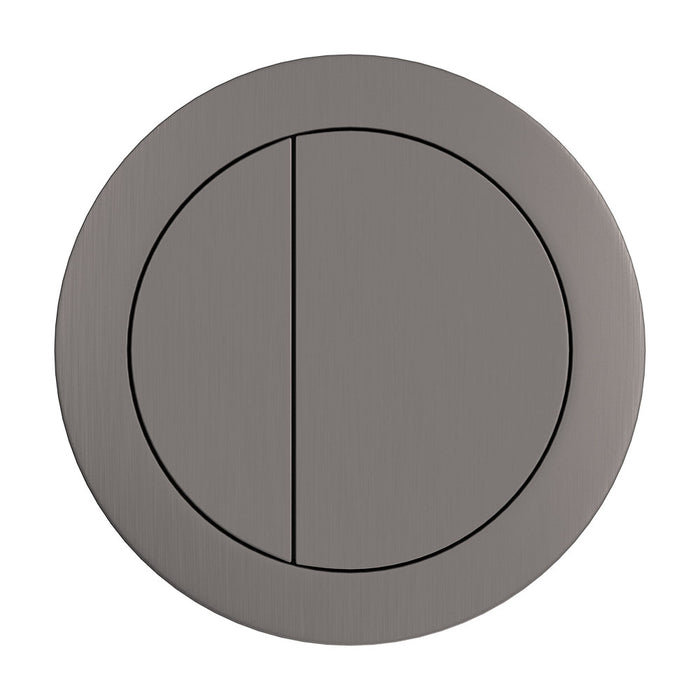 Round Gun Metal Flush Buttons