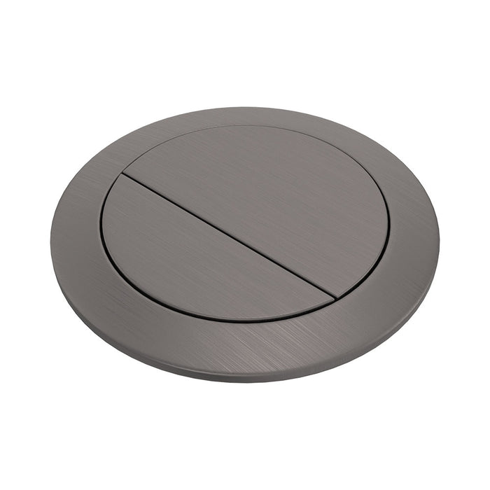 Round Gun Metal Flush Buttons