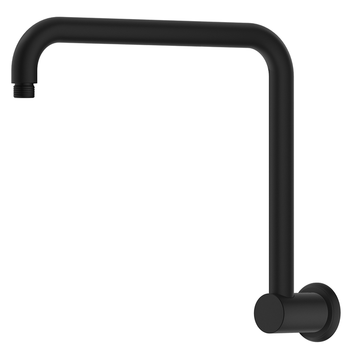 Mica Matte Black Heritage Gooseneck Shower Arm