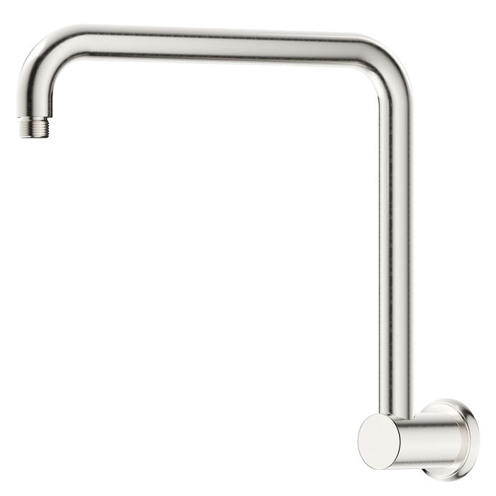 Mica Brushed Nickel Heritage Gooseneck Shower Arm