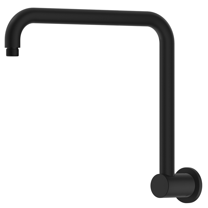 Mica Matte Black Gooseneck Shower Arm