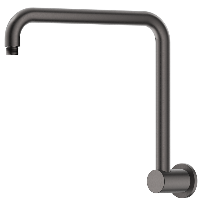 Mica Gun Metal Gooseneck Shower Arm