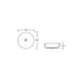 Halo 360 Matte White Round Above Counter Basin dimensions