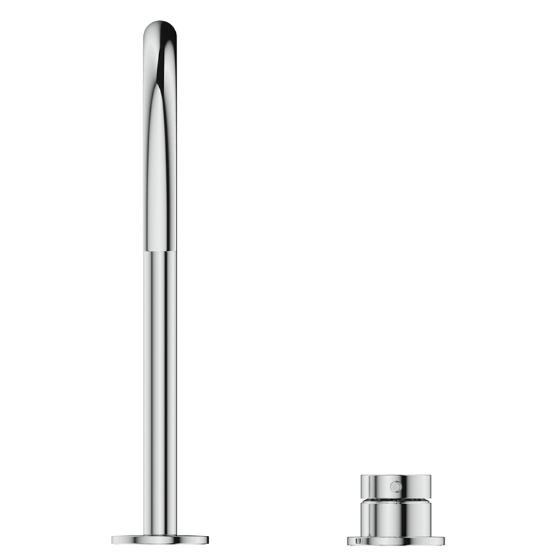 Mica Chrome Gooseneck Hob Sink/Basin Mixer Set