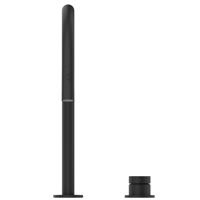 Mica Matte Black Pull-Out Hob Mixer Set