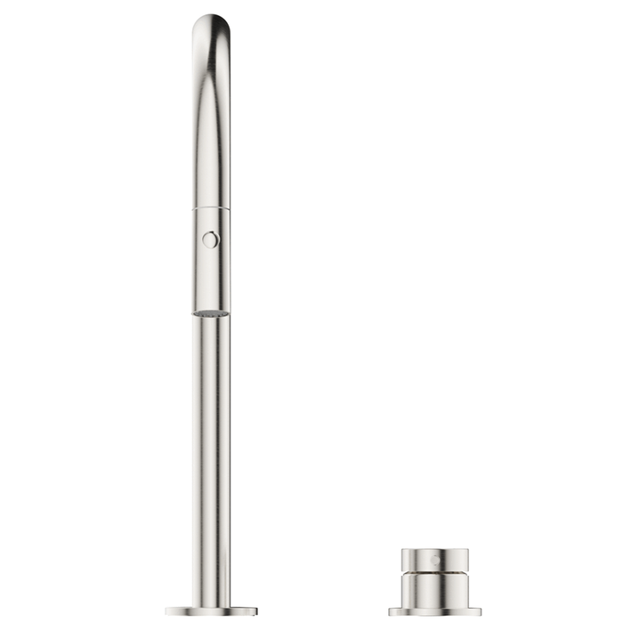 Mica Brushed Nickel Pull-Out Hob Mixer Set