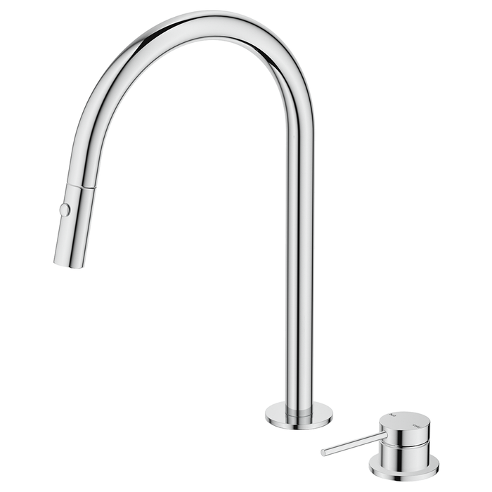 Mica Chrome Pull-Out Hob Mixer Set
