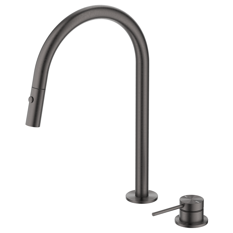 Mica Gun Metal Pull-Out Hob Mixer Set