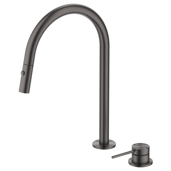 Mica Gun Metal Pull-Out Hob Mixer Set