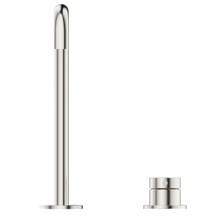 Mica Brushed Nickel  Soft-Square Hob Sink/Basin Mixer Set