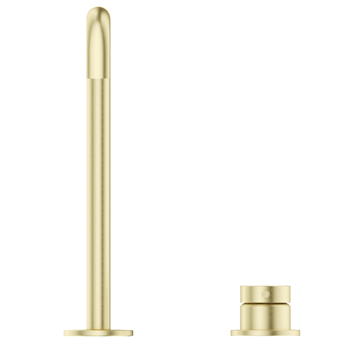 Mica French Gold Soft-Square Hob Sink/Basin Mixer Set