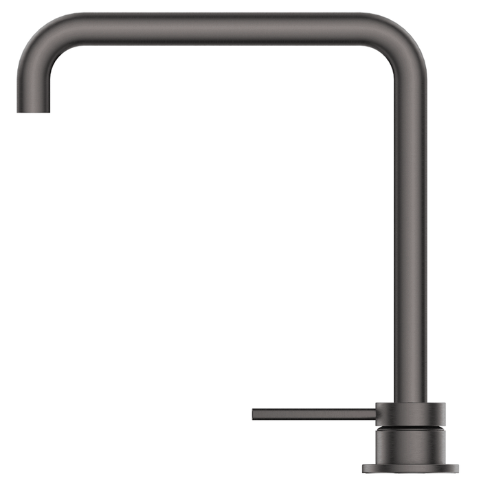 Mica Gun Metal Soft-Square Hob Sink/Basin Mixer Set