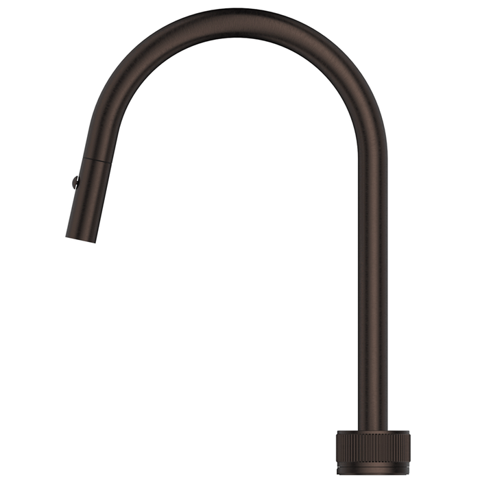 Mica Dusk Bronze Fluted Pull-Out Hob Mixer Set