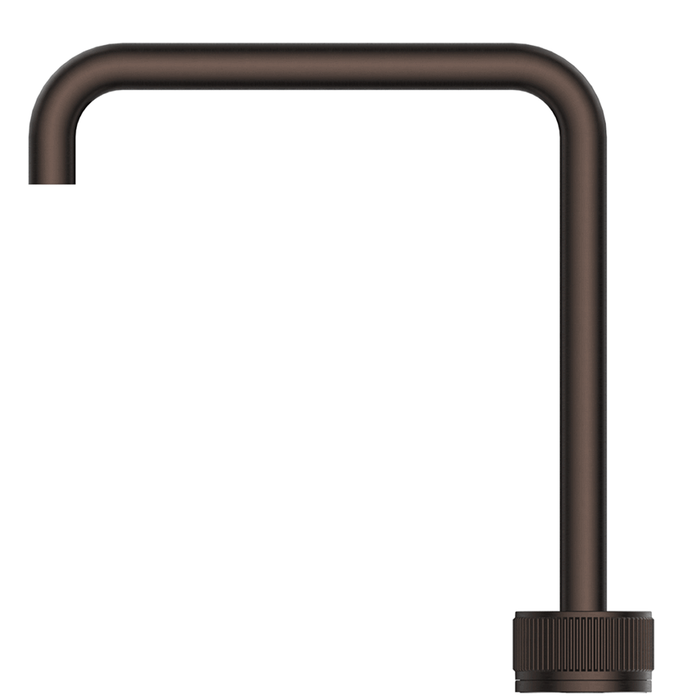 Mica Dusk Bronze Fluted Soft-Square Hob Sink/Basin Mixer Set