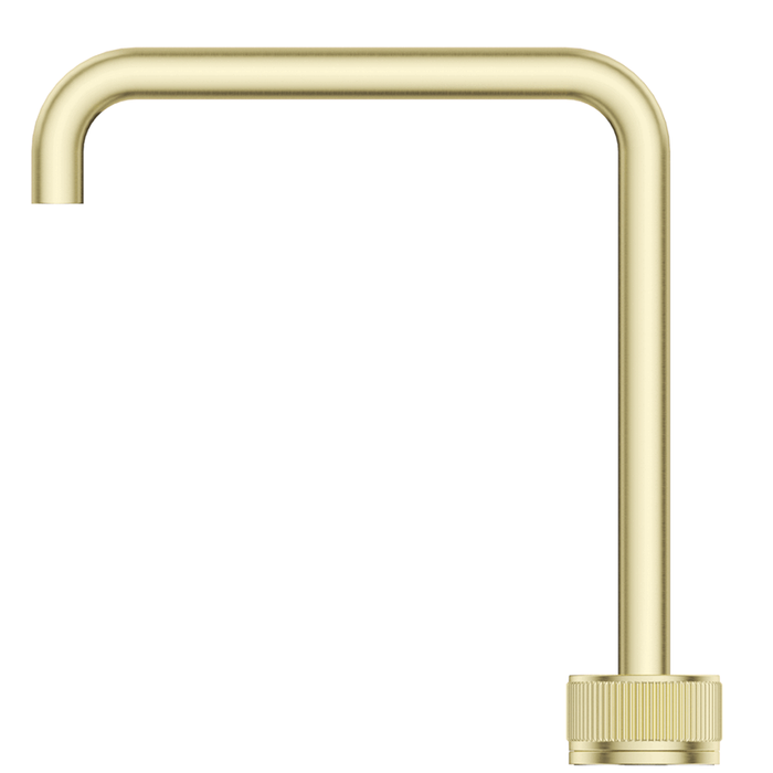Mica French Gold Fluted Soft-Square Hob Sink/Basin Mixer Set