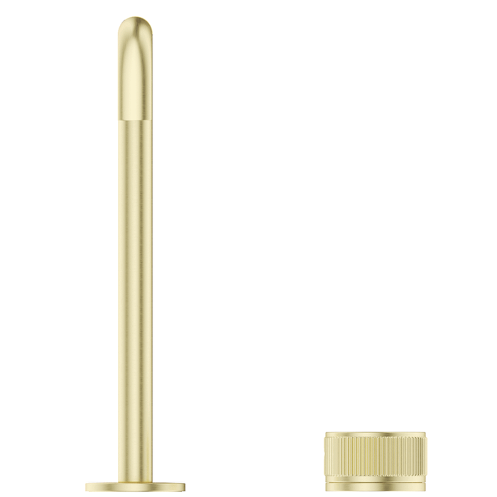 Mica French Gold Fluted Soft-Square Hob Sink/Basin Mixer Set