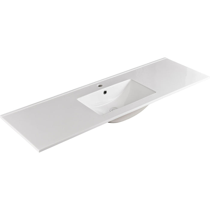 1500mm Single Bowl Slimline Standard Ceramic Top with Overflow