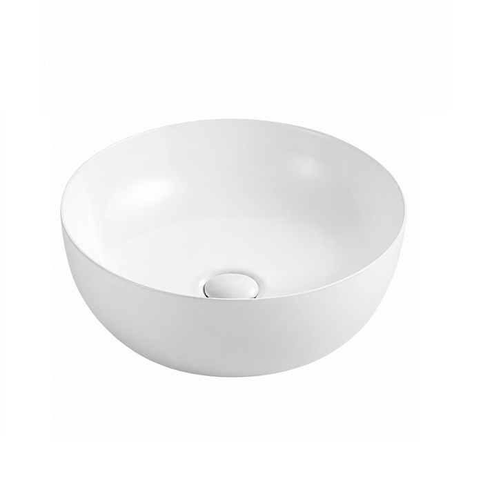 405mm Round Gloss White Above Counter Basin
