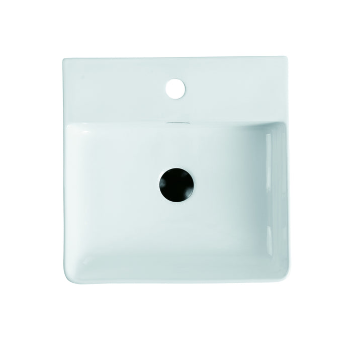 420mm Gloss White Wall Hung Basin