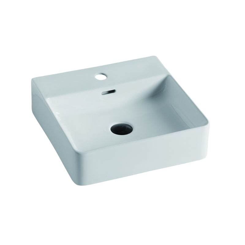 420mm Gloss White Wall Hung Basin
