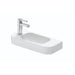 500mm Gloss White Wall Hung Basin - Left Taphole - Acqua Bathrooms