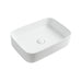 510mm Soft Square Matte White Above Counter Basin - Acqua Bathrooms